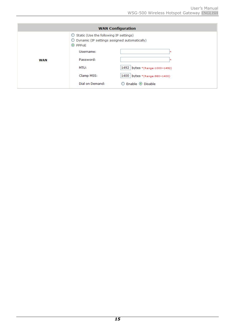 PLANET WSG-500 User Manual | Page 19 / 162