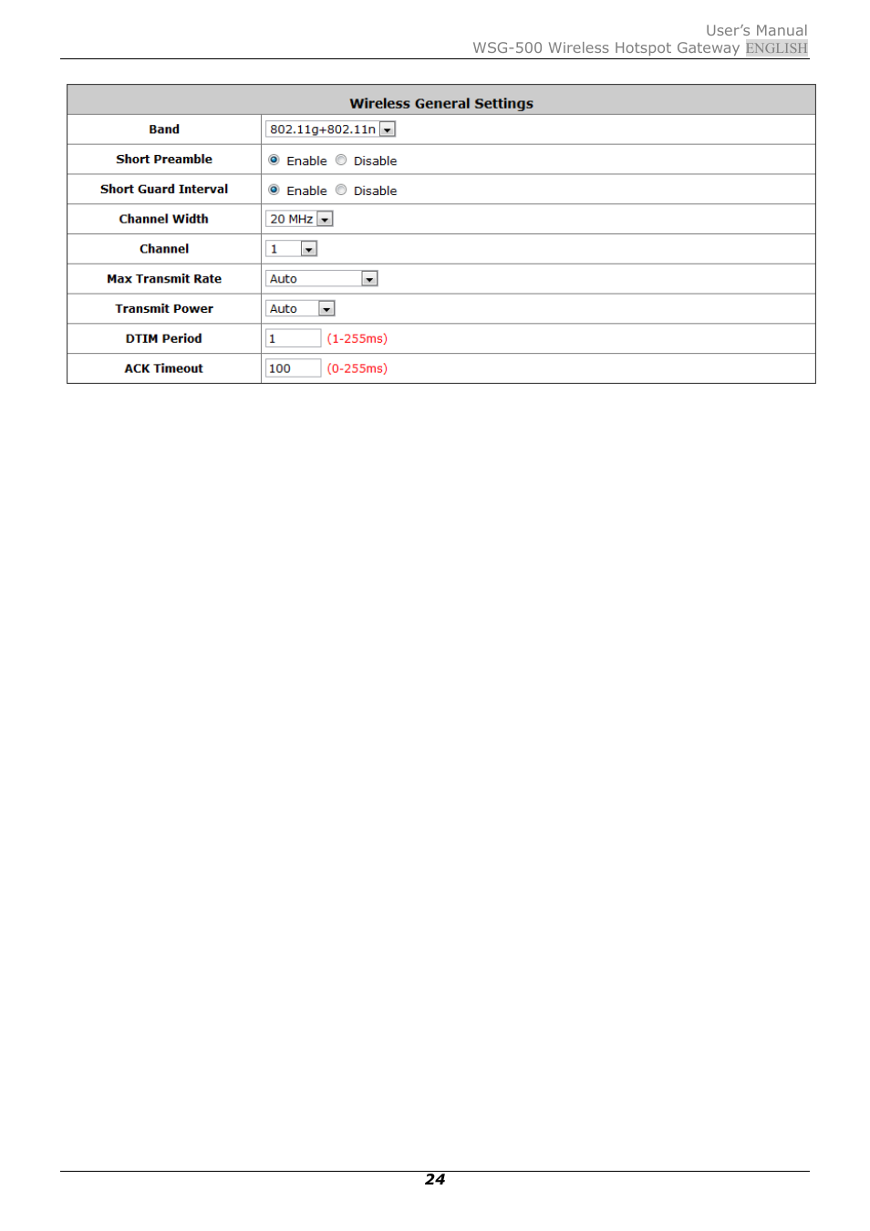 PLANET WSG-500 User Manual | Page 28 / 162