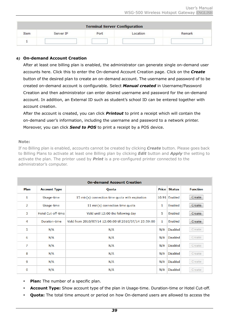 PLANET WSG-500 User Manual | Page 43 / 162