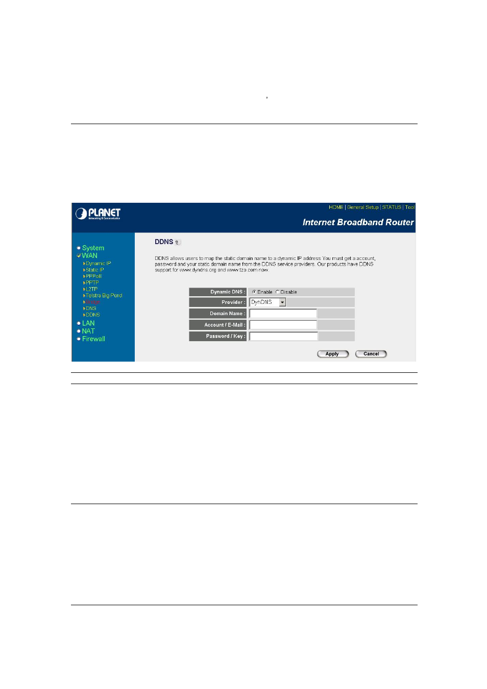 8 ddns, 3 lan | PLANET XRT-401D User Manual | Page 35 / 62