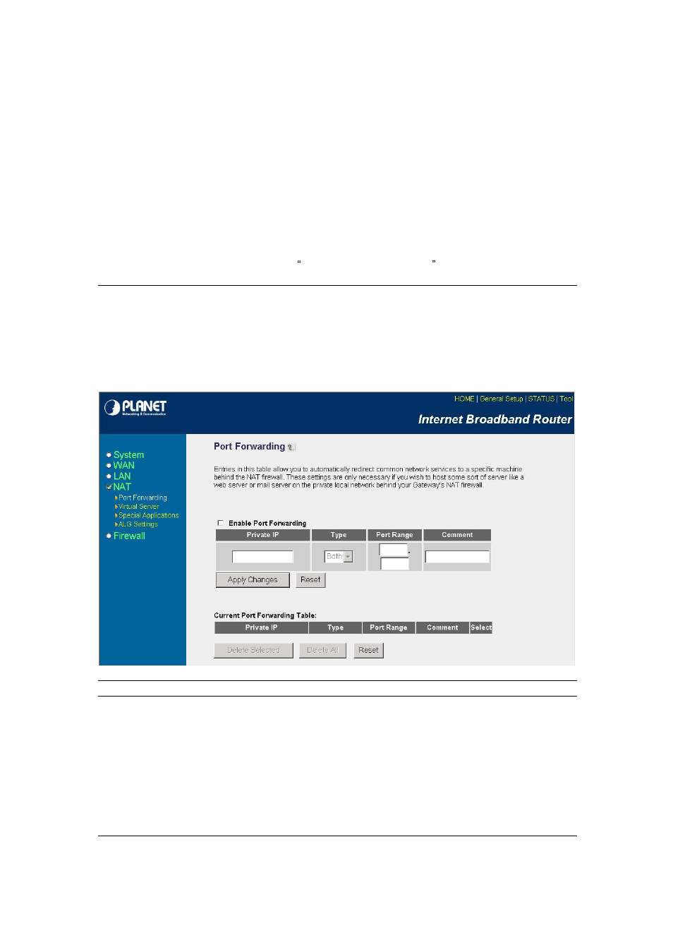 1 port forwarding | PLANET XRT-401D User Manual | Page 38 / 62
