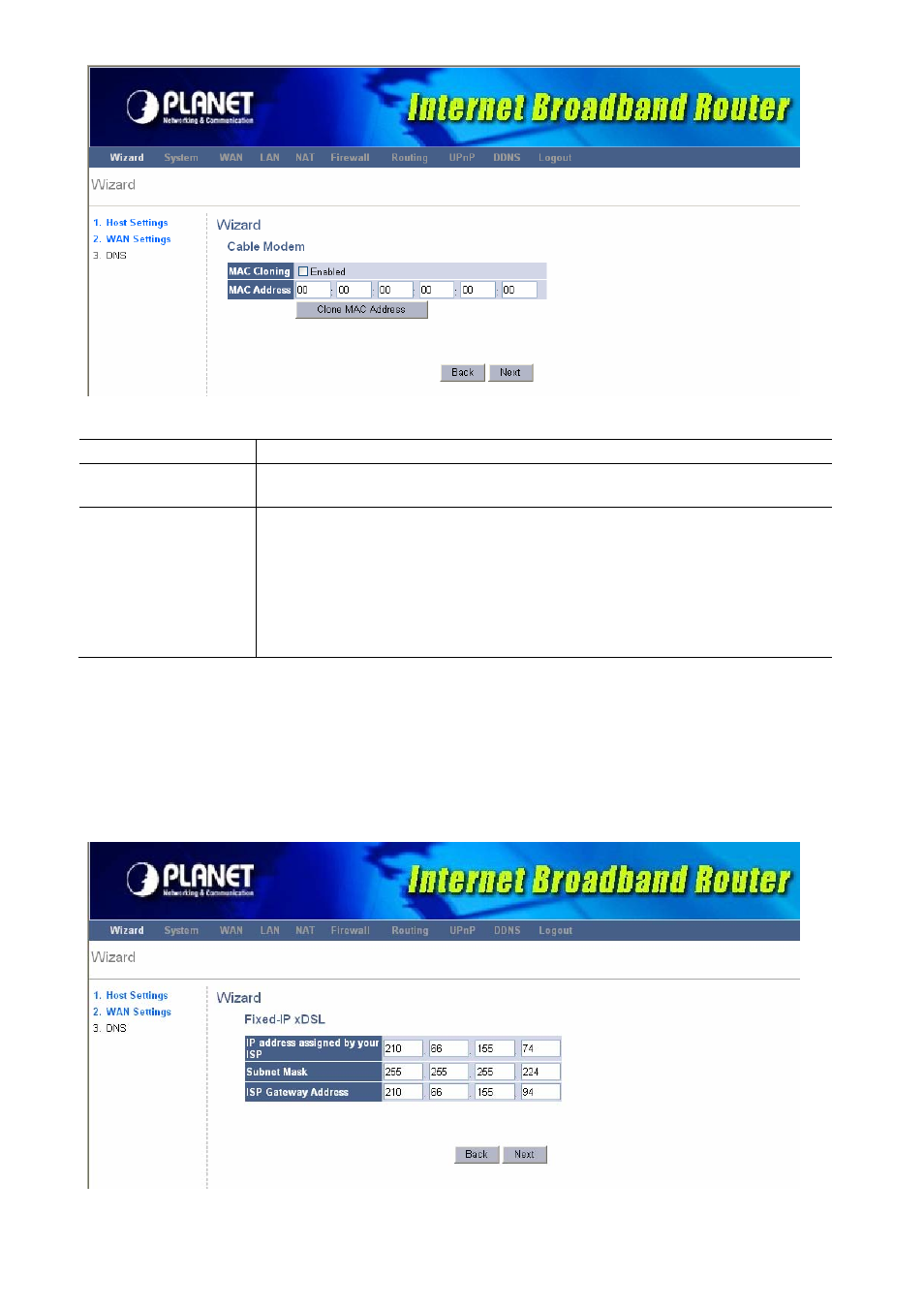 2 fixed-ip xdsl | PLANET XRT-401E User Manual | Page 16 / 59