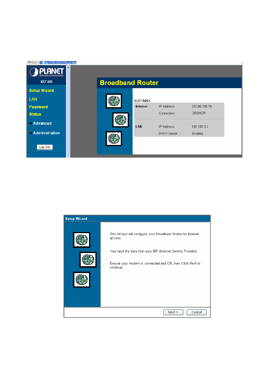 Chapter2 general setup, 1 setup wizard, Step1) choose your isp type | PLANET XRT-501 User Manual | Page 15 / 89