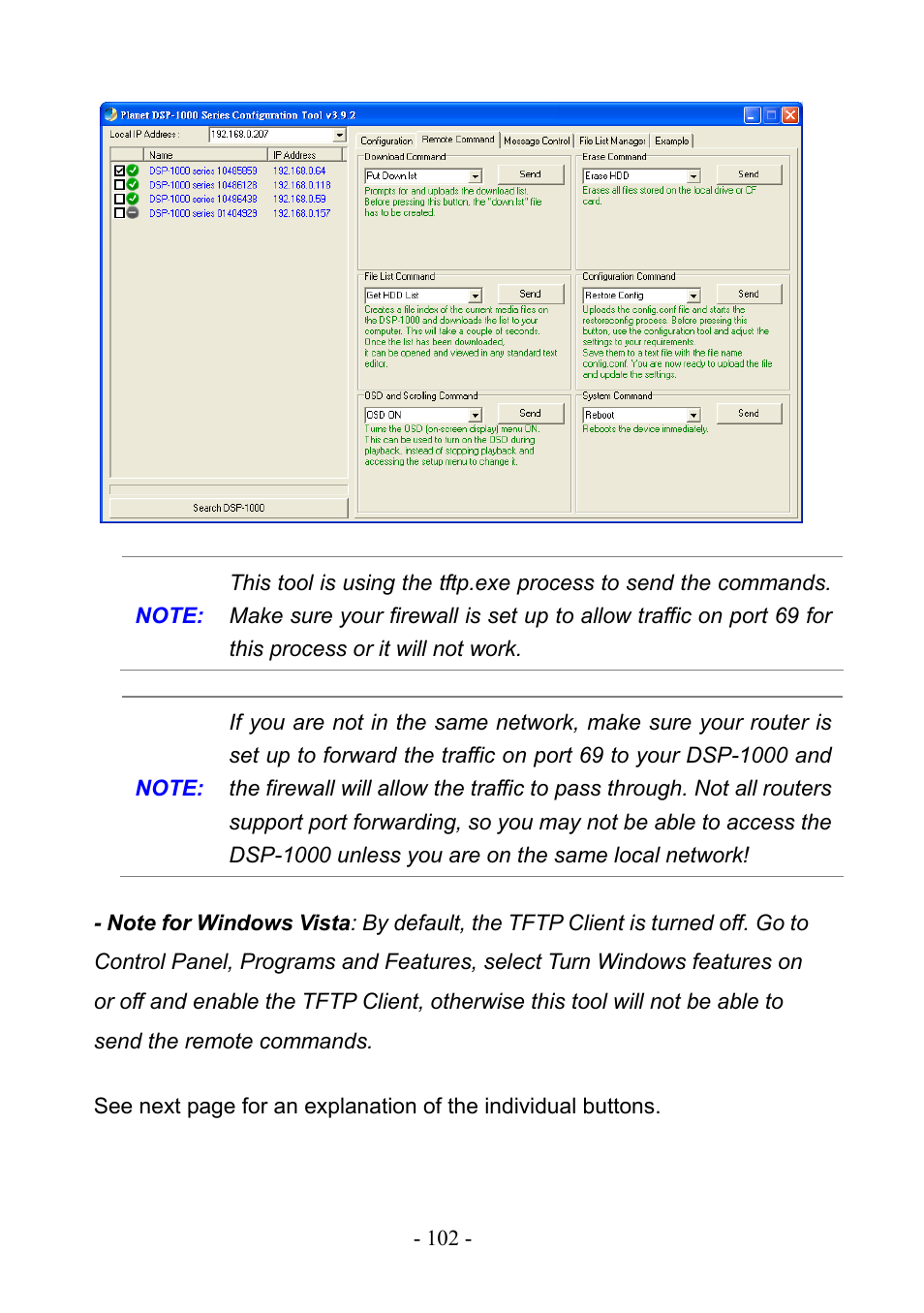 PLANET DSP-1000 User Manual | Page 102 / 120