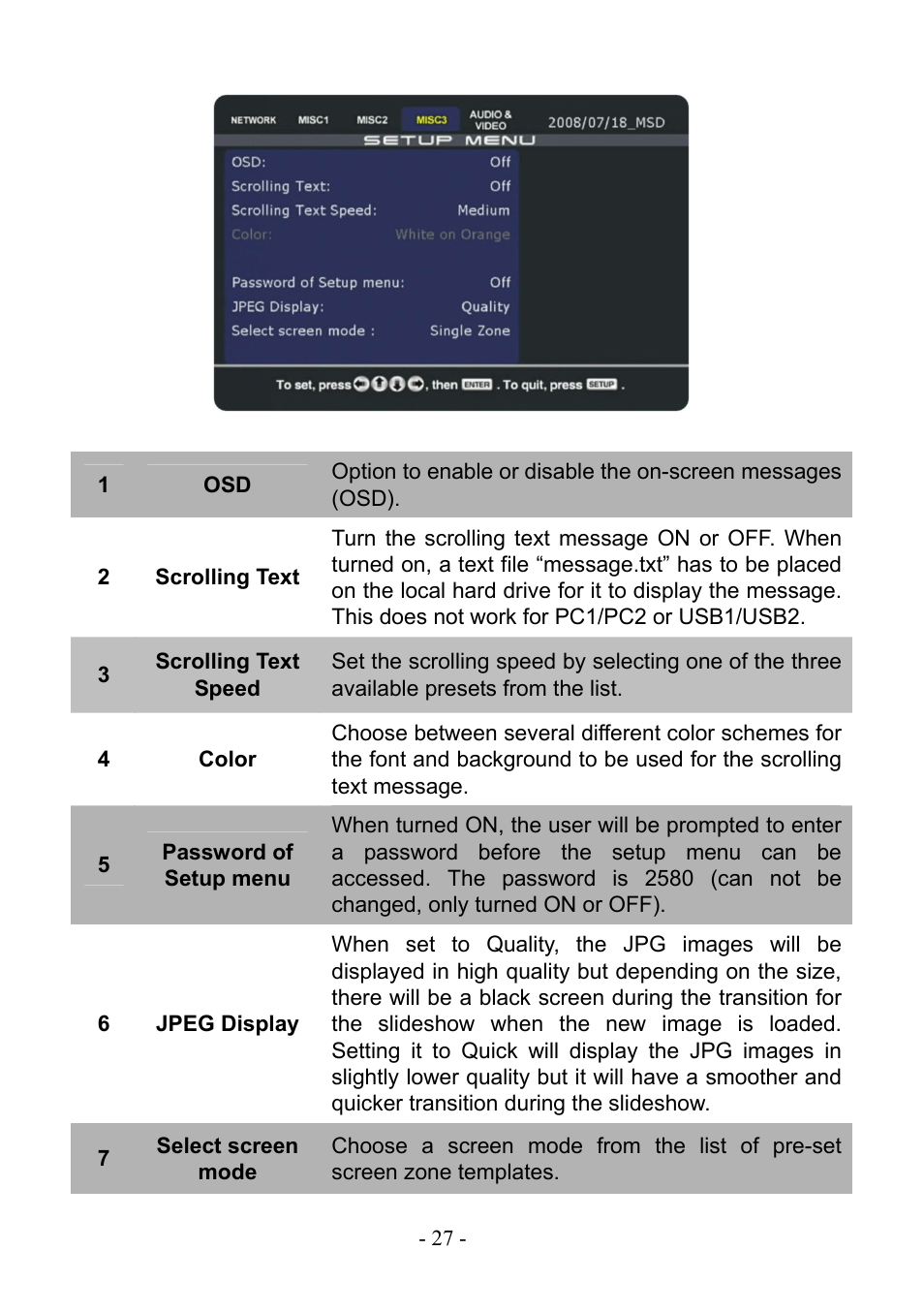 PLANET DSP-1000 User Manual | Page 27 / 120