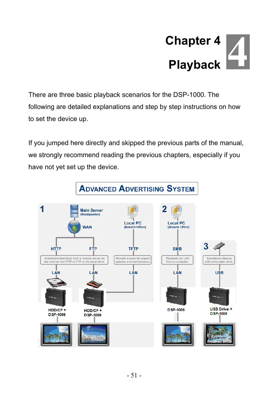 Chapter 4 playback | PLANET DSP-1000 User Manual | Page 51 / 120