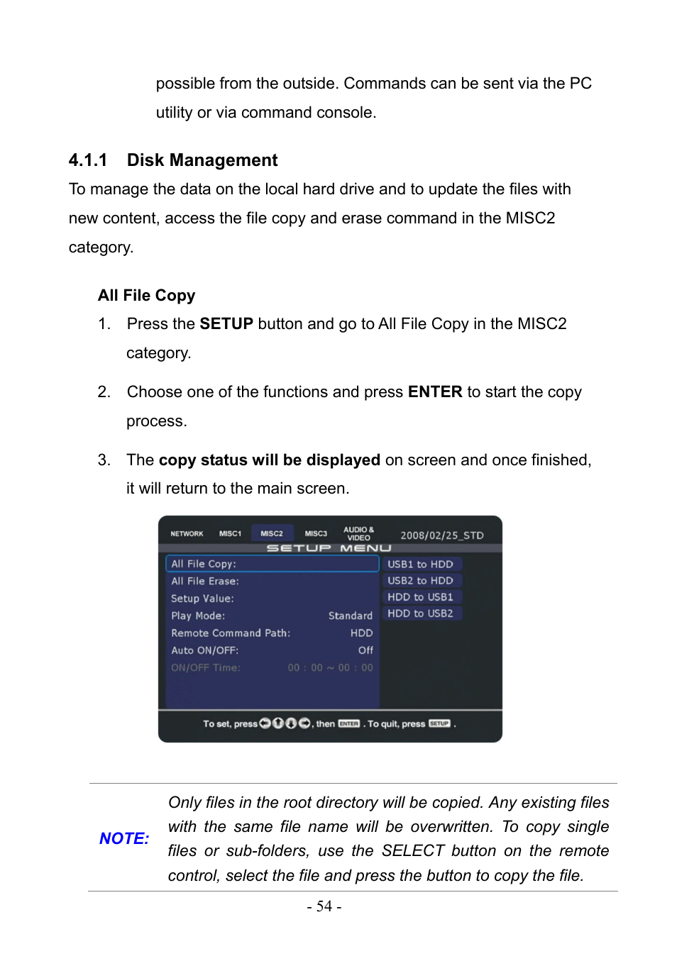 1 disk management, Disk management | PLANET DSP-1000 User Manual | Page 54 / 120
