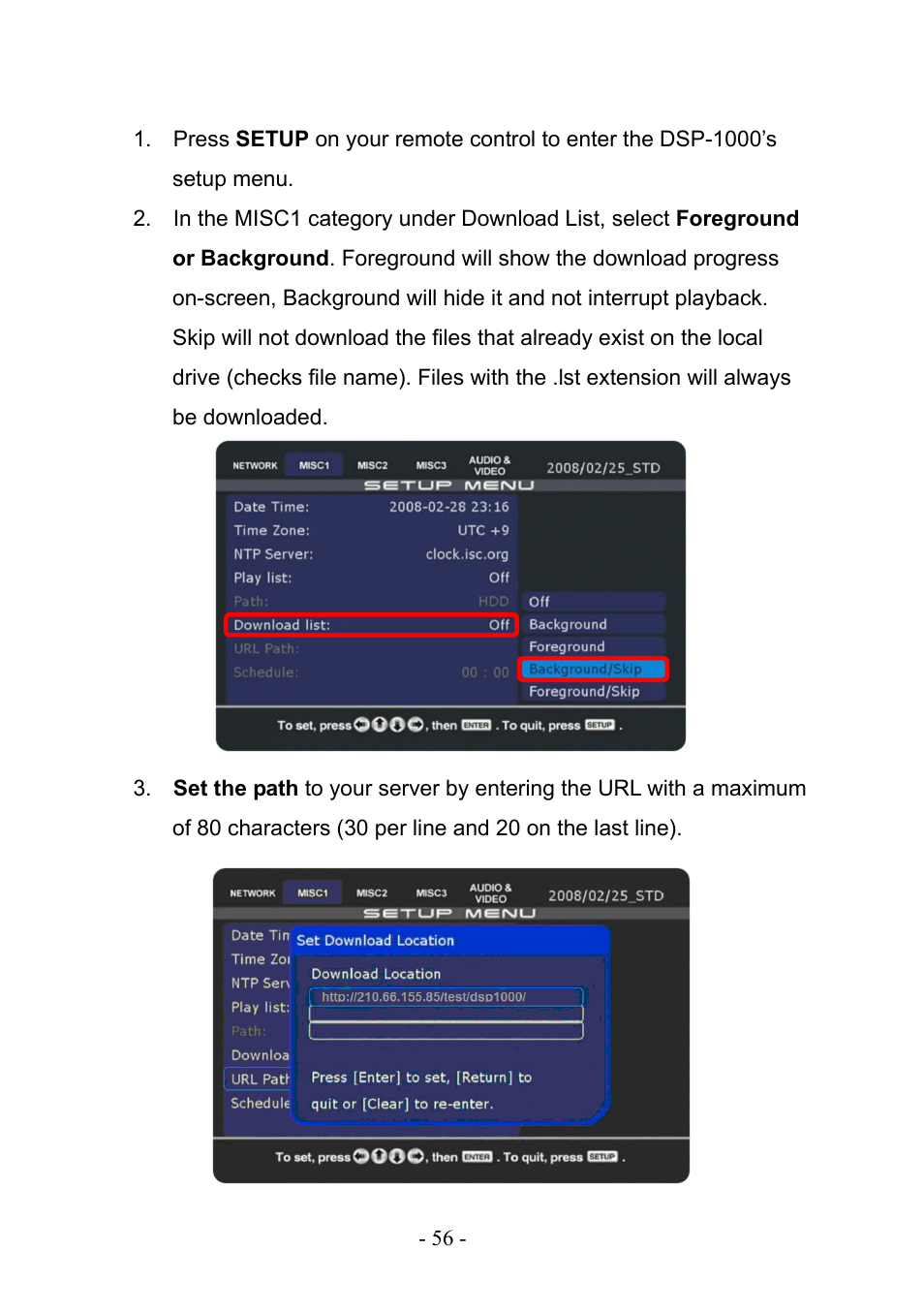 PLANET DSP-1000 User Manual | Page 56 / 120