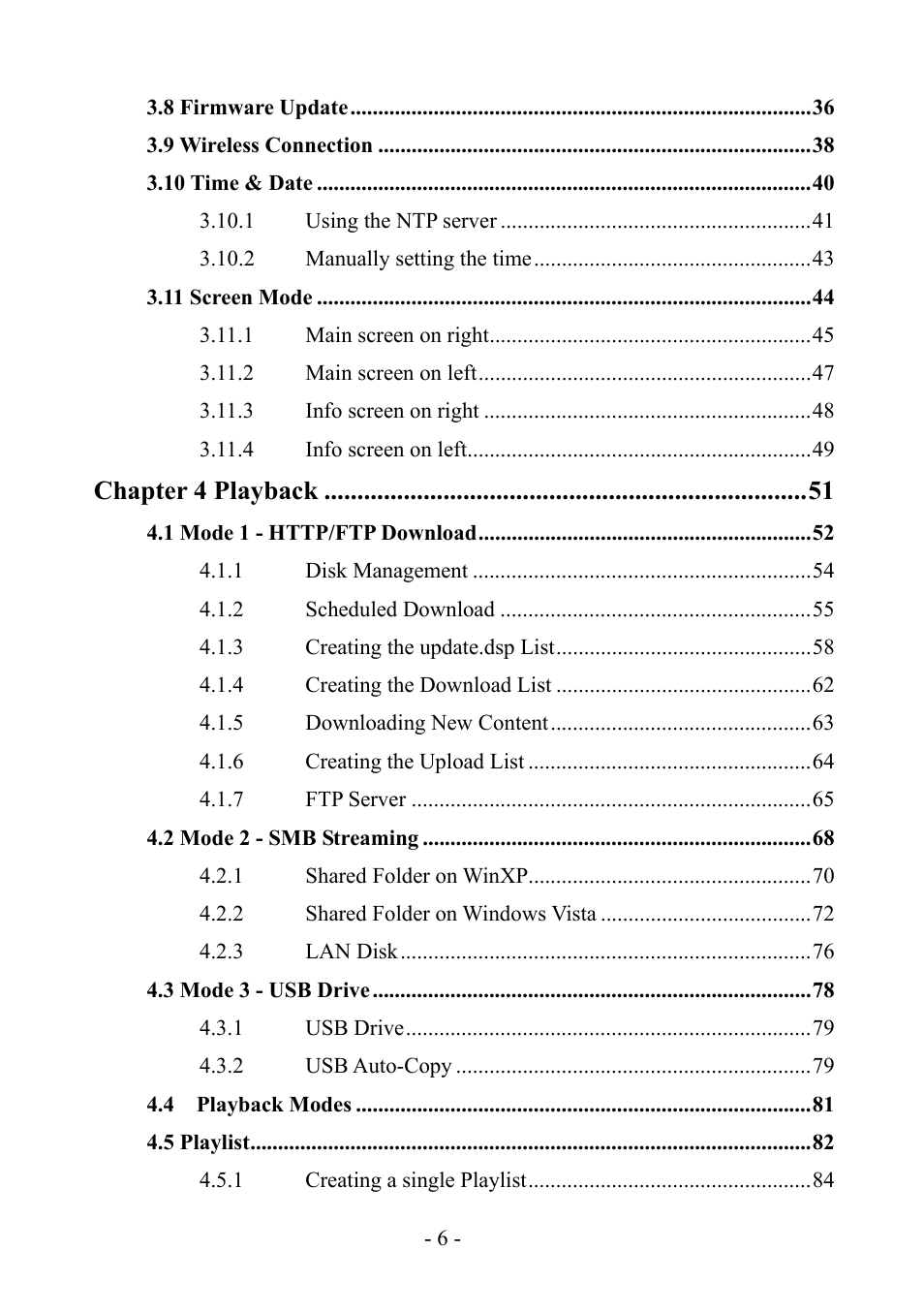 PLANET DSP-1000 User Manual | Page 6 / 120