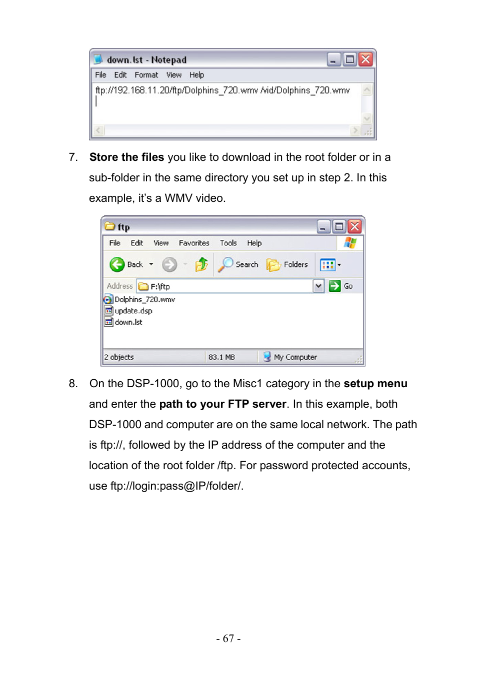 PLANET DSP-1000 User Manual | Page 67 / 120