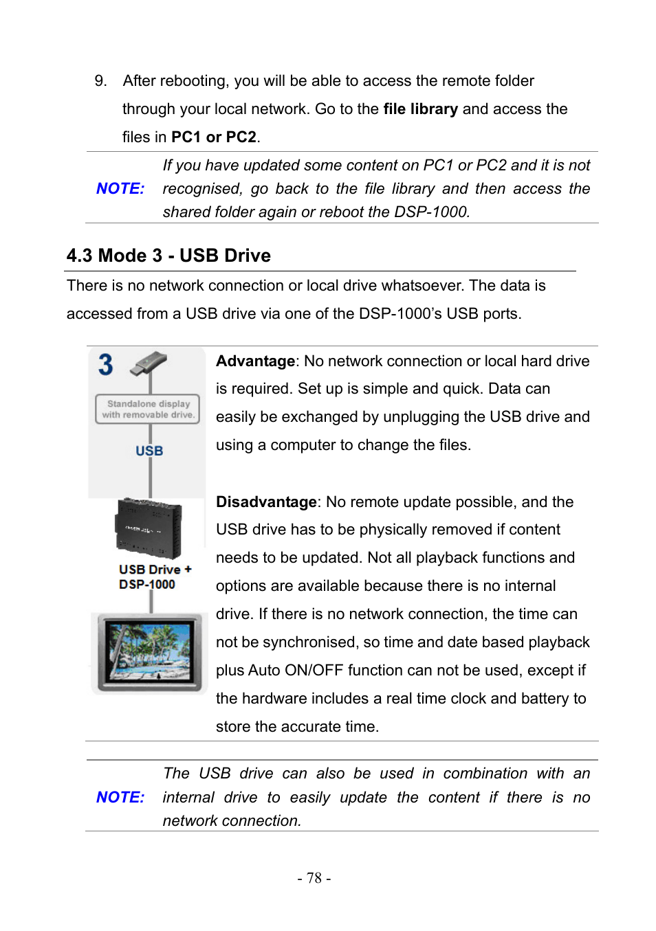 3 mode 3 - usb drive | PLANET DSP-1000 User Manual | Page 78 / 120