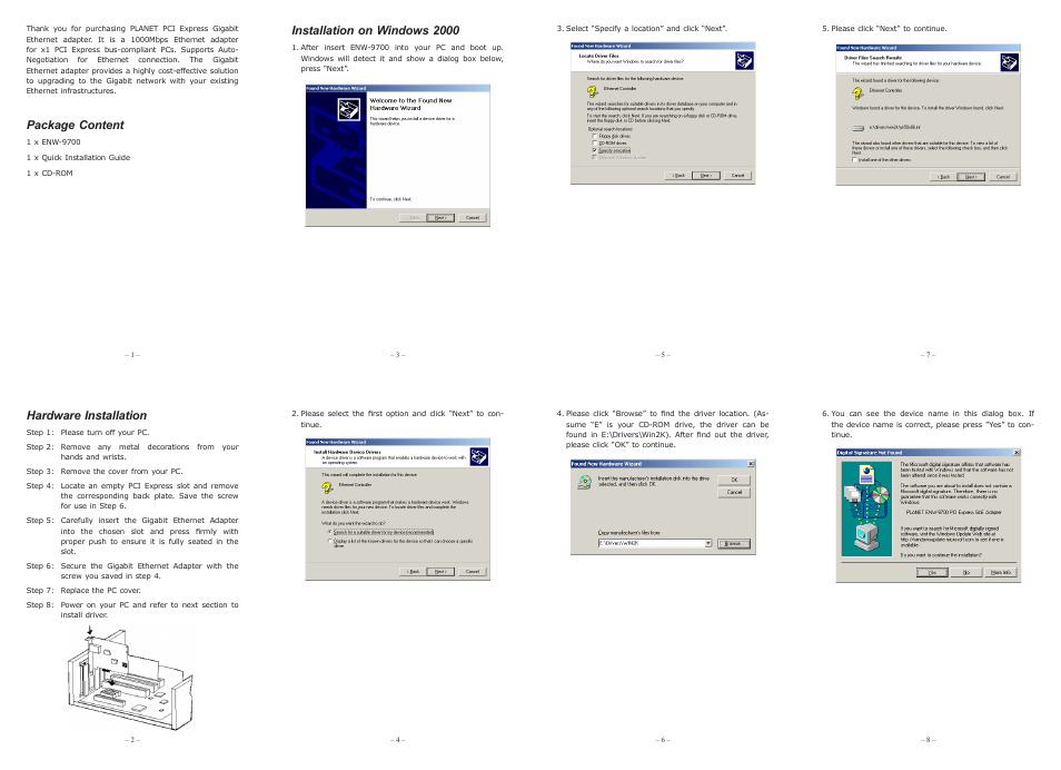 PLANET ENW-9700 User Manual | 2 pages