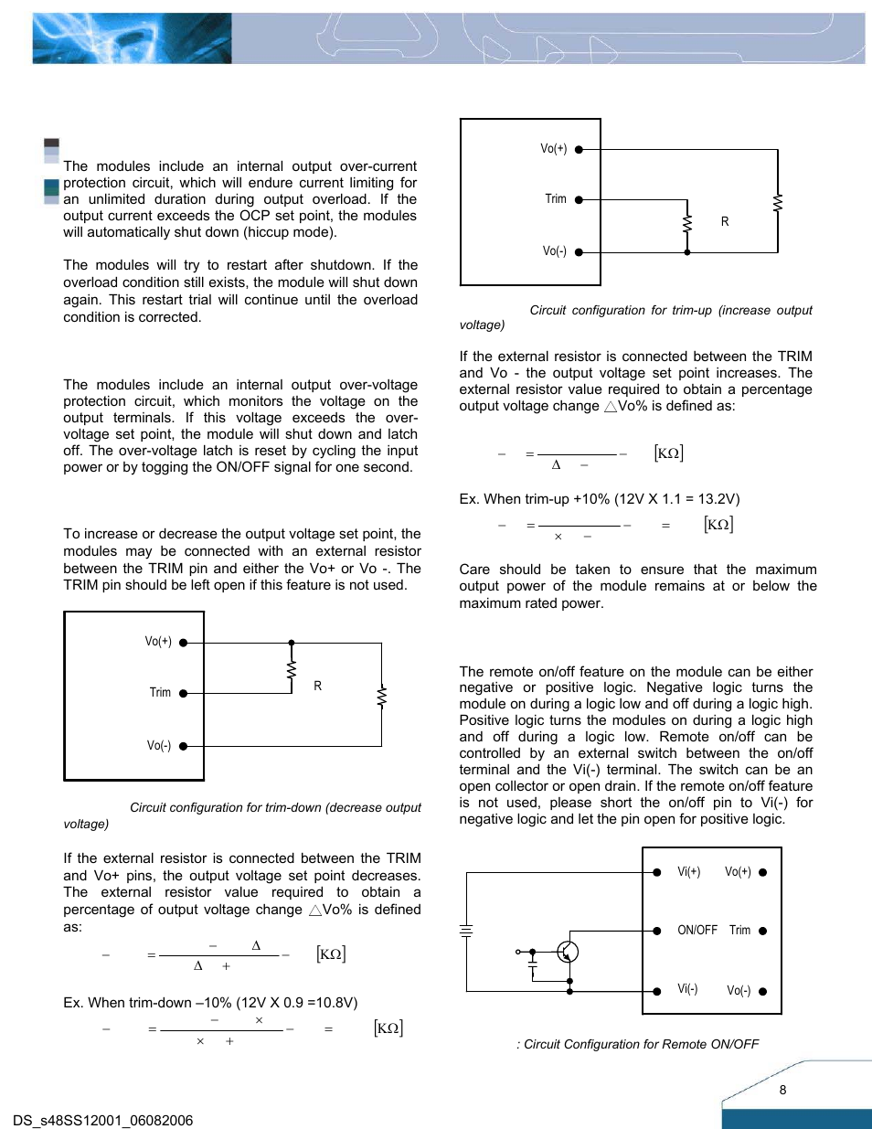 Features descriptions | Delta Electronics Delphi Series S48SS User Manual | Page 8 / 11