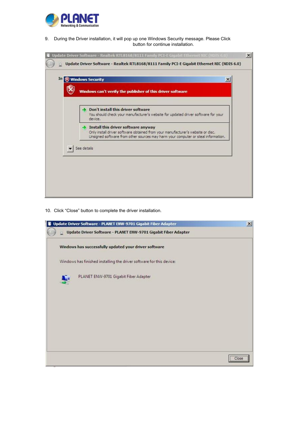 PLANET ENW-9701 User Manual | Page 17 / 21