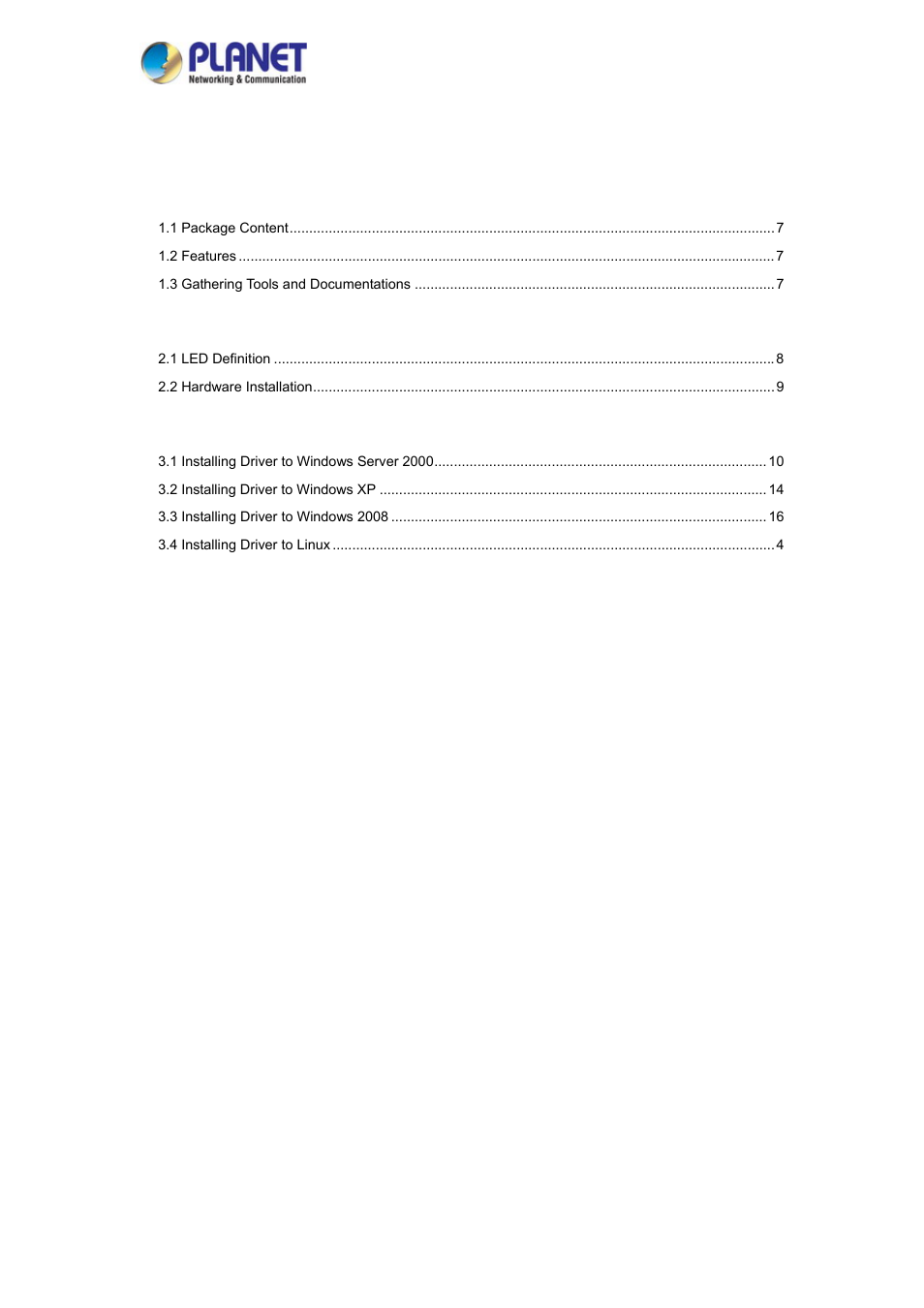 PLANET ENW-9701 User Manual | Page 3 / 21