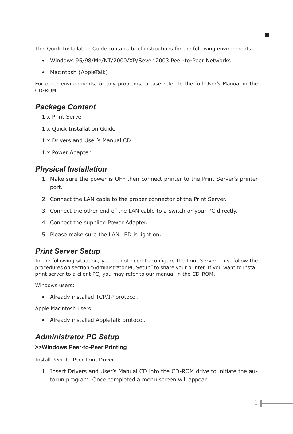 PLANET FPS-1010 User Manual | 8 pages