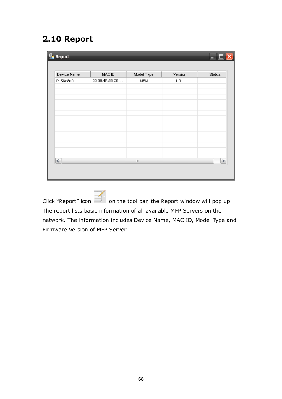 10 report | PLANET FPS-1012N User Manual | Page 68 / 141