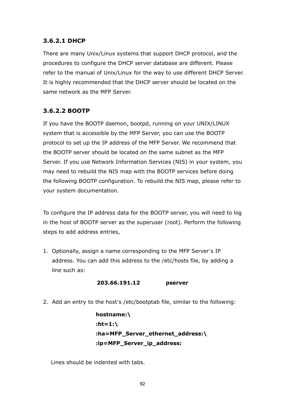 1 dhcp 3.6.2.2 bootp | PLANET FPS-1012N User Manual | Page 92 / 141