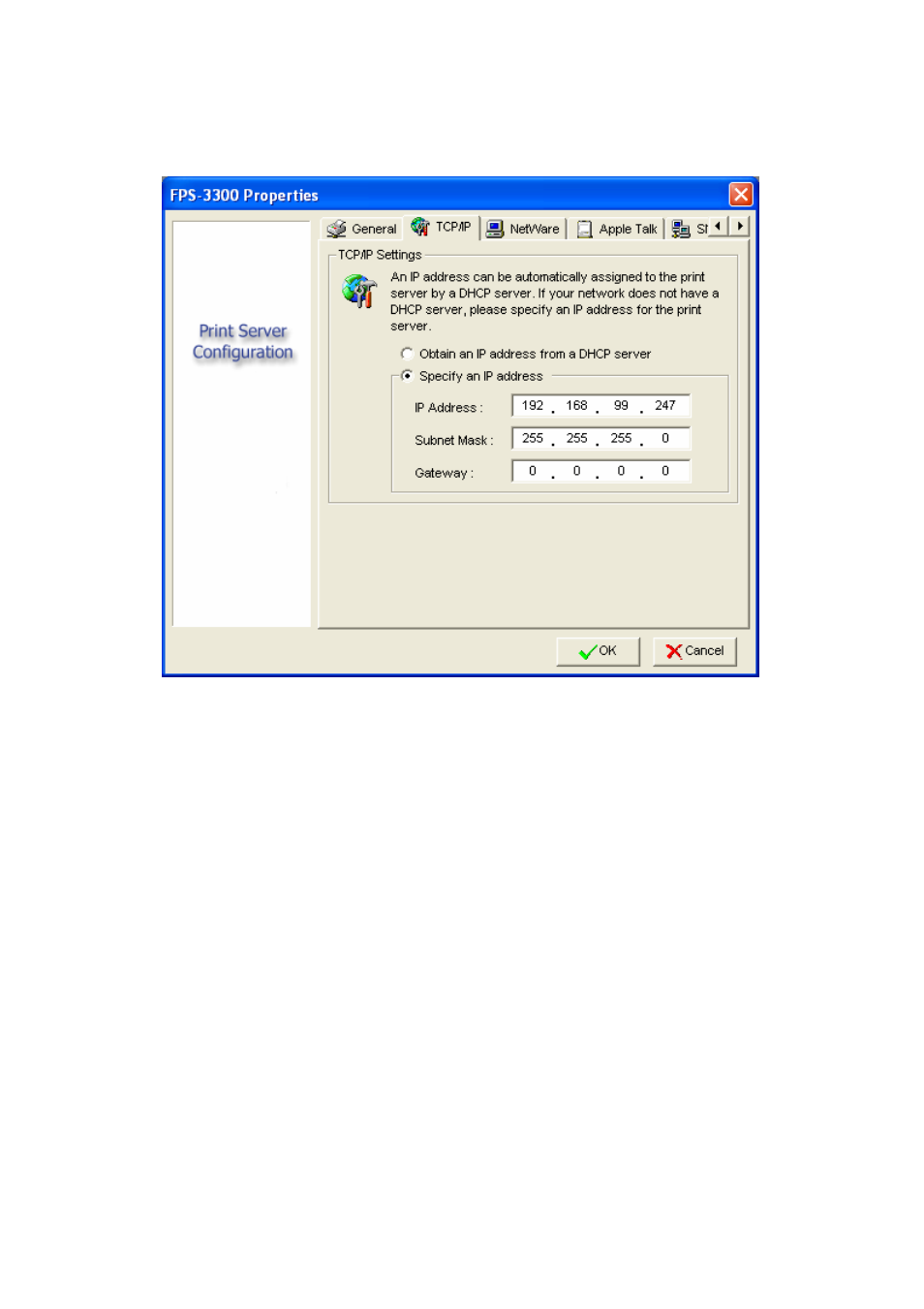 2 tcp/ip, 3 netware | PLANET FPS-3300 User Manual | Page 18 / 71