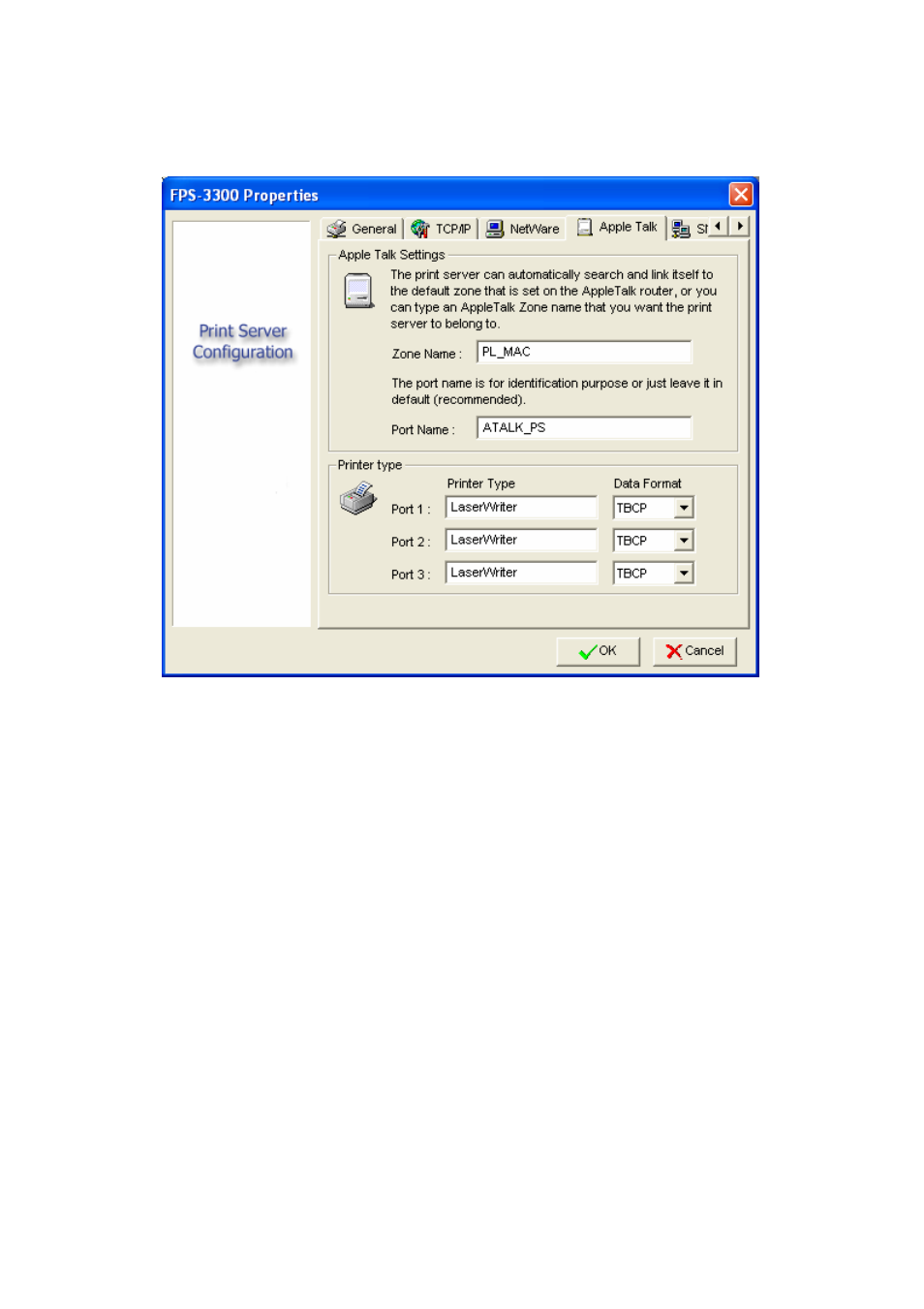 4 apple talk | PLANET FPS-3300 User Manual | Page 20 / 71