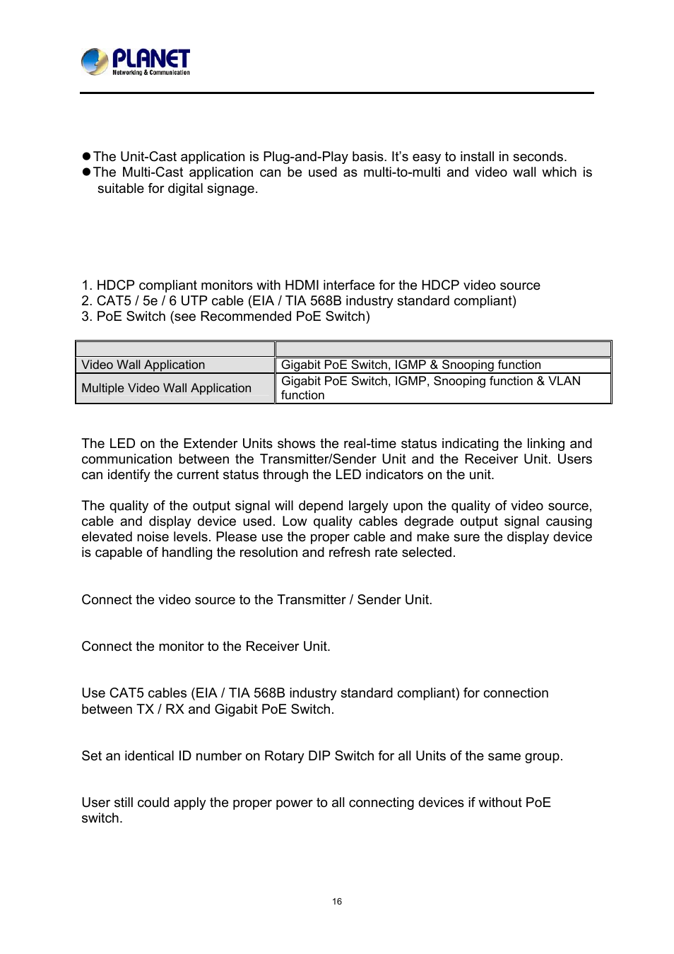 Chapter 2: hardware installation, 1 installation instructions | PLANET IHD-200PR User Manual | Page 16 / 54