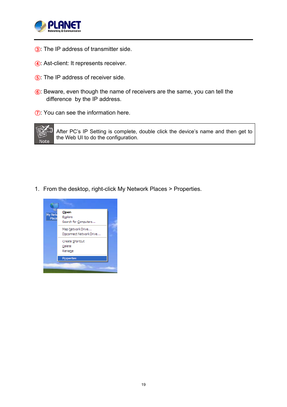 Setting tcp/ip on your pc | PLANET IHD-200PR User Manual | Page 19 / 54