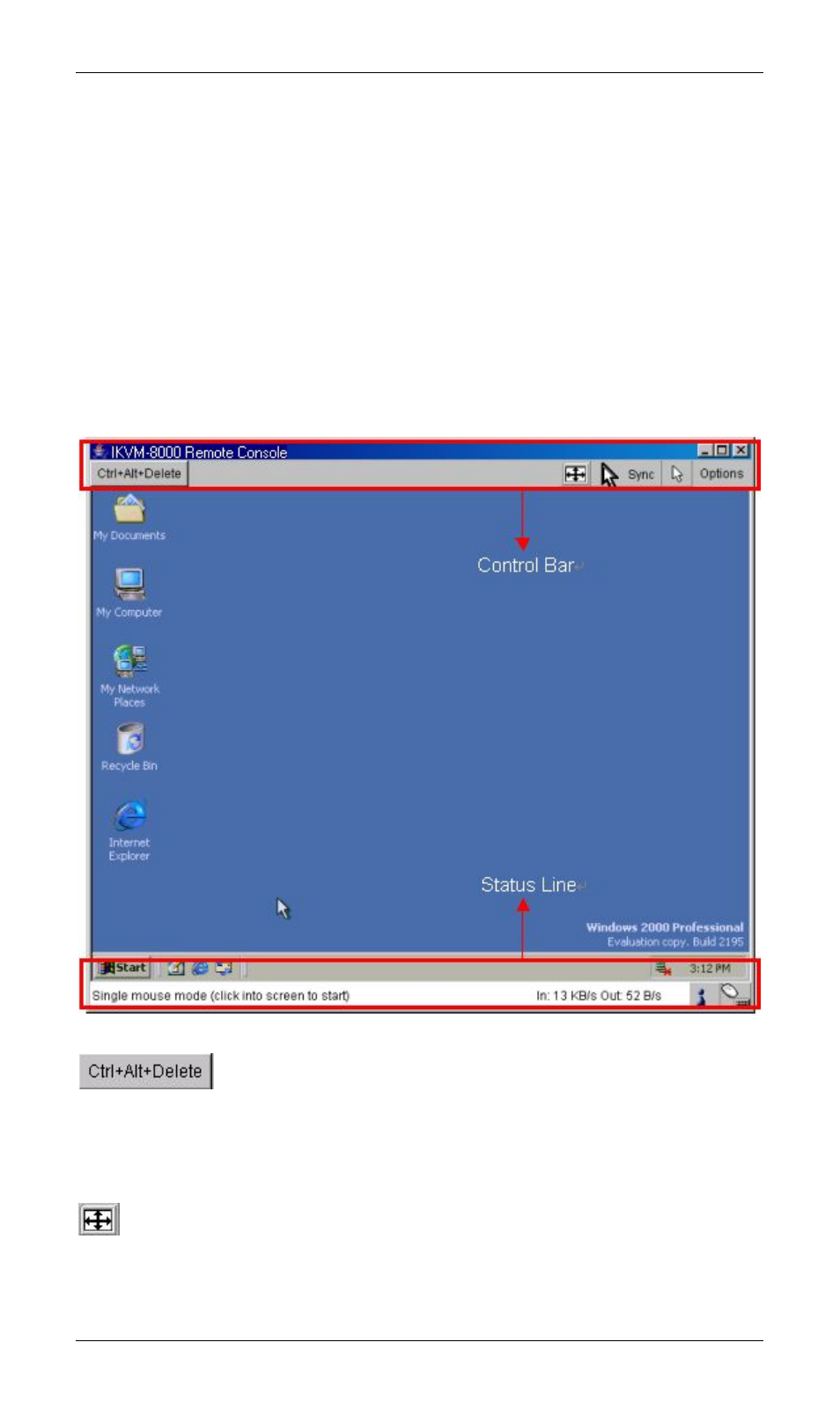 1 remote console control bar | PLANET IKVM-8000 User Manual | Page 26 / 75