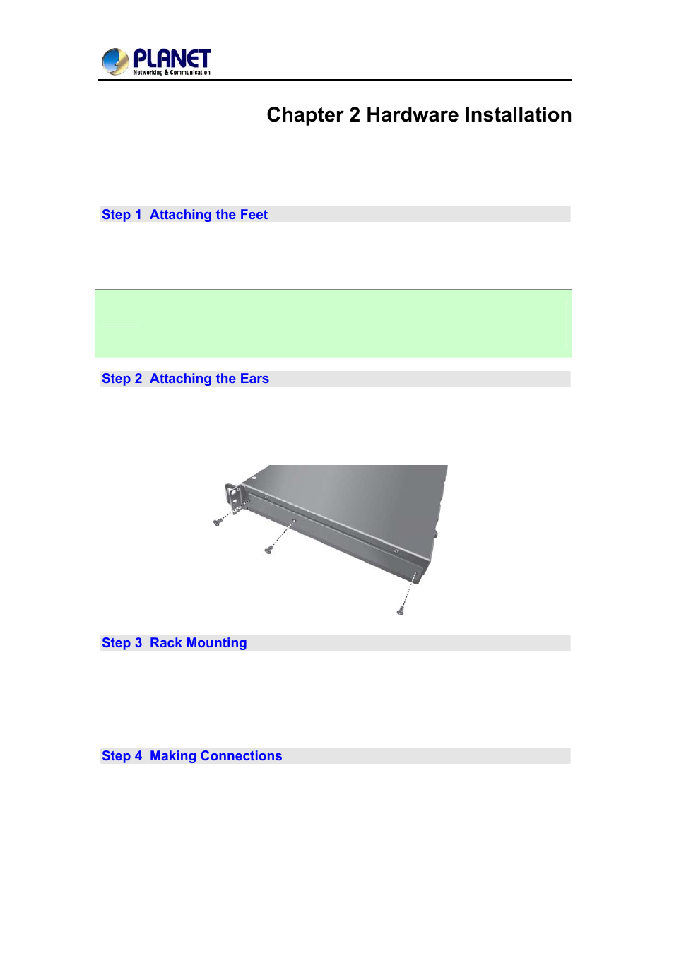 Chapter 2 hardware installation | PLANET IPM-1200x Series User Manual | Page 15 / 62