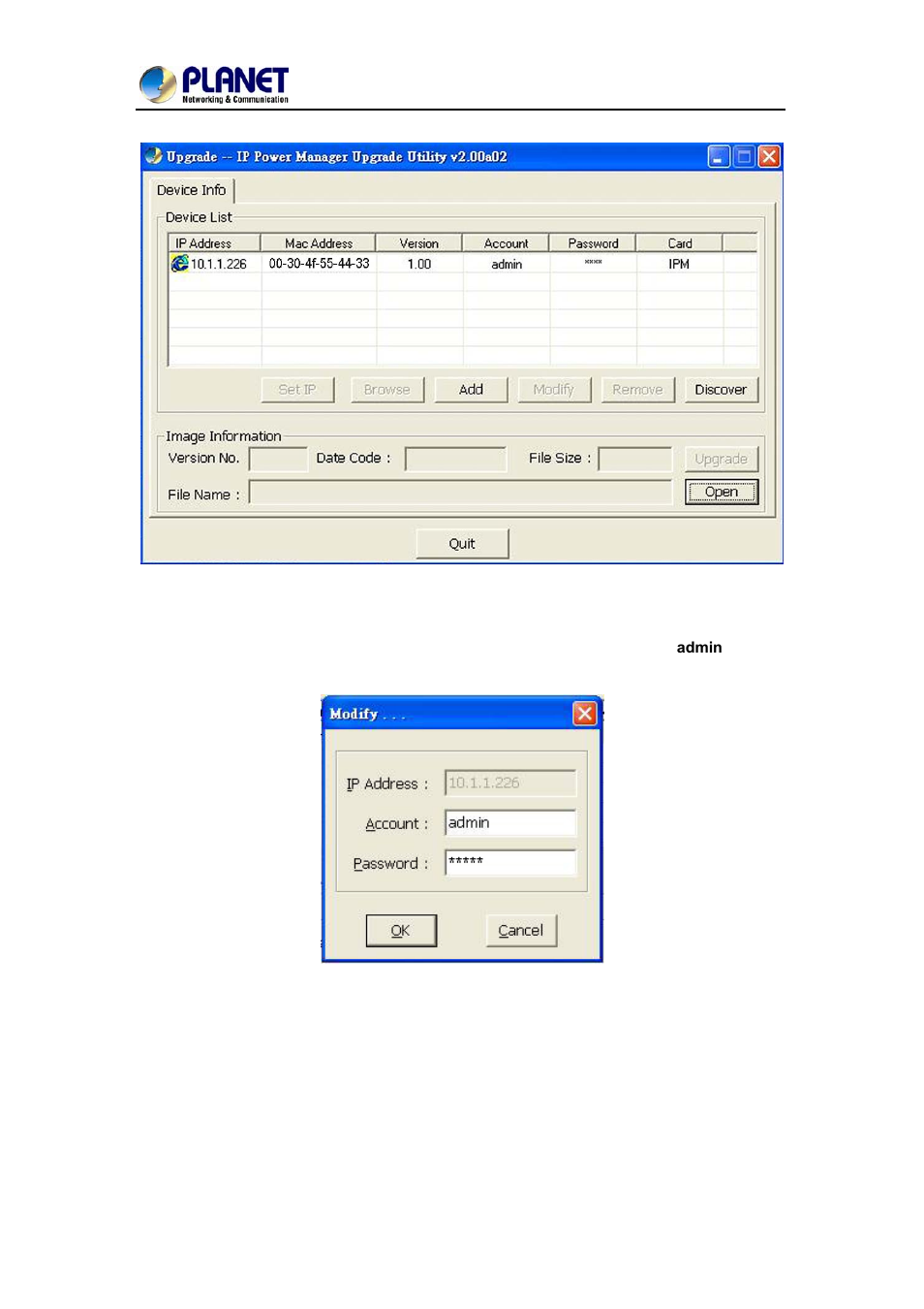 PLANET IPM-1200x Series User Manual | Page 23 / 62