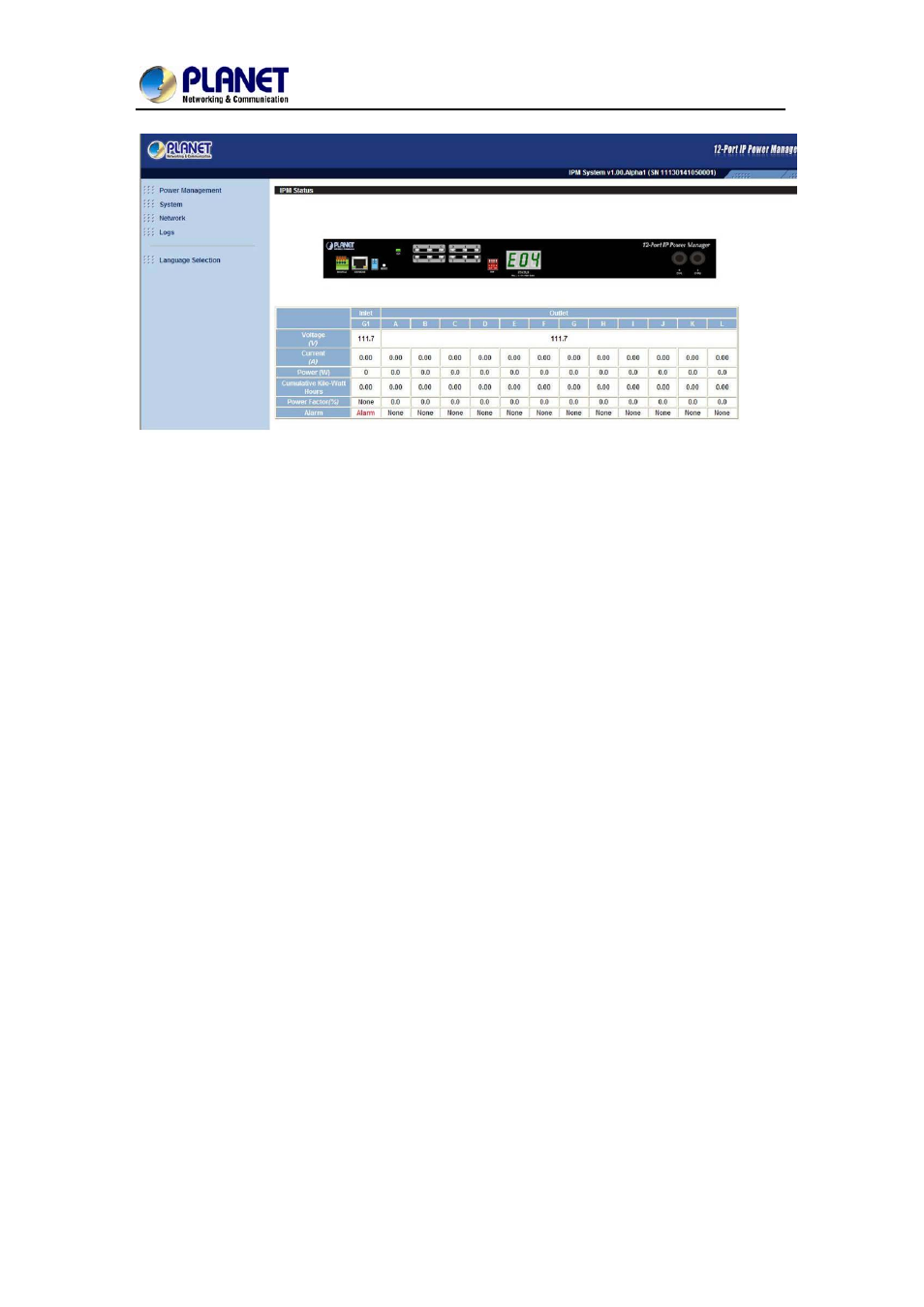 PLANET IPM-1200x Series User Manual | Page 25 / 62