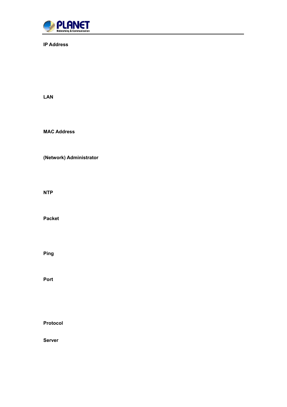 PLANET IPM-1200x Series User Manual | Page 61 / 62