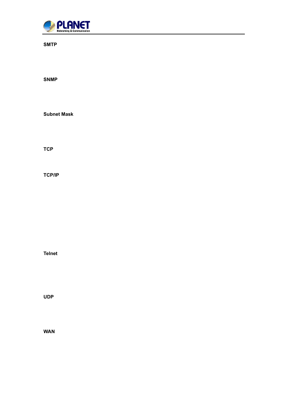 PLANET IPM-1200x Series User Manual | Page 62 / 62