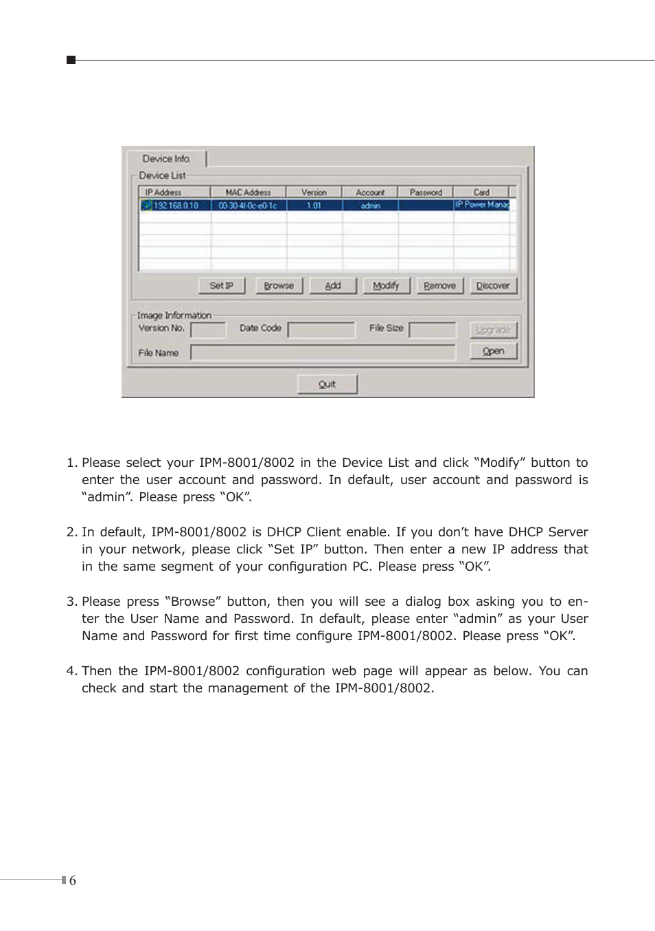 PLANET IPM-8001 User Manual | Page 6 / 8