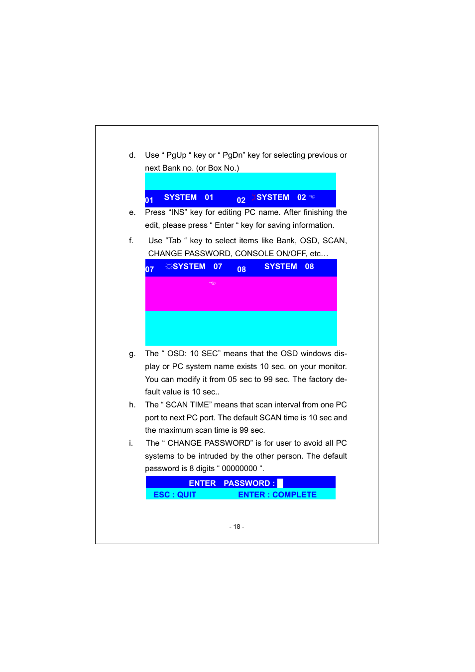 PLANET KVM-1600 User Manual | Page 22 / 27