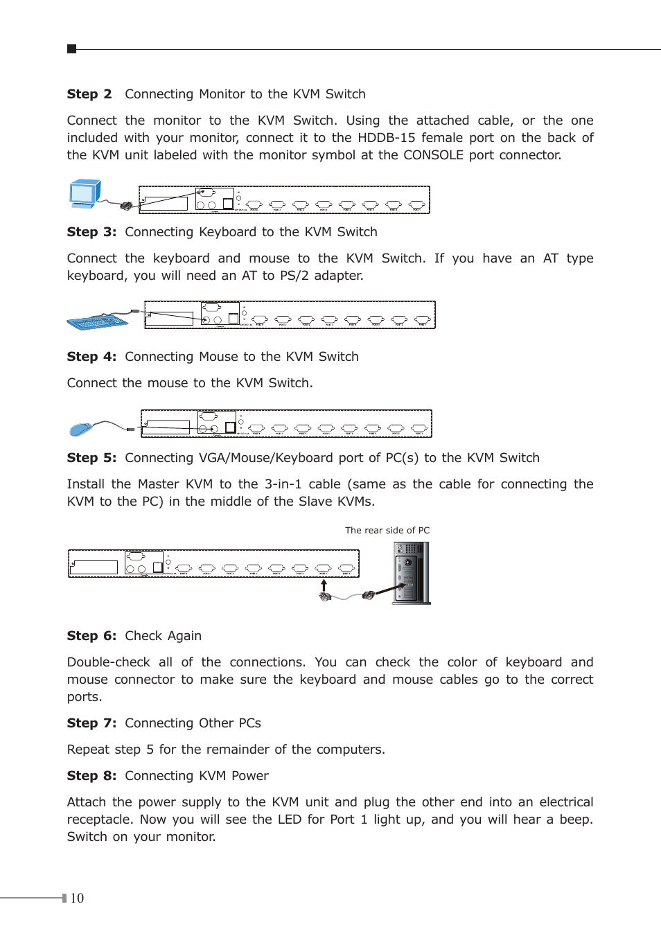 PLANET KVM-1610 User Manual | Page 10 / 20
