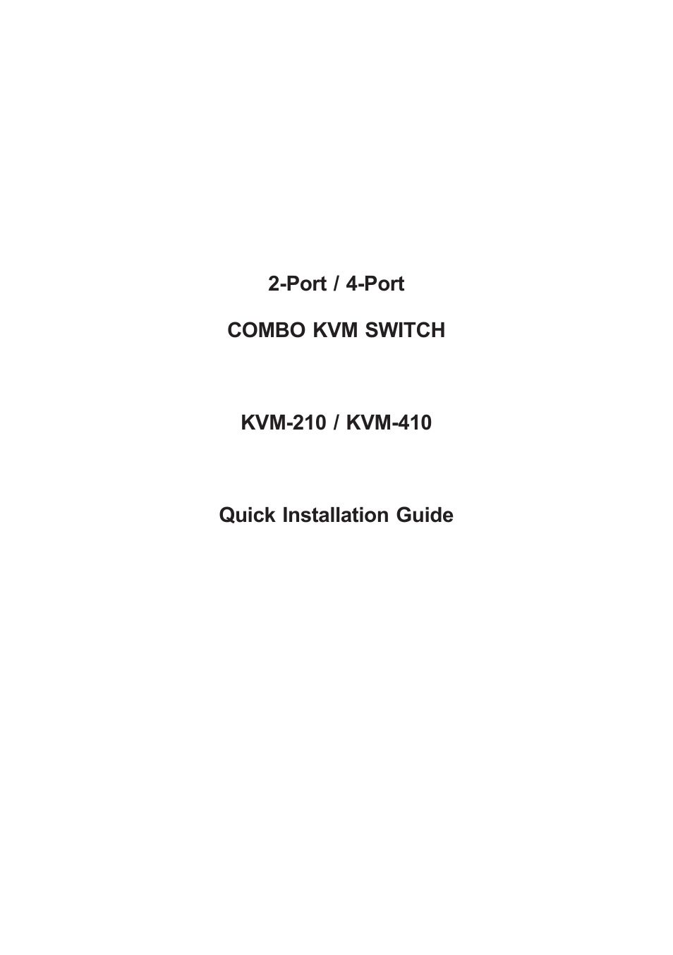 PLANET KVM-210 User Manual | 16 pages