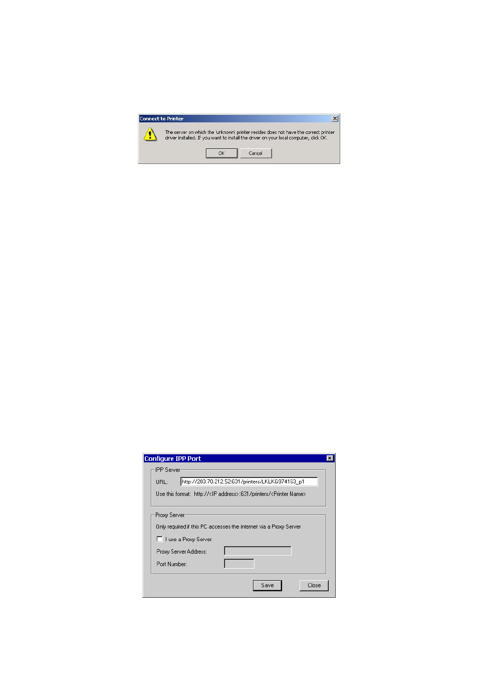 Ipp client setup (windows 9x, me), Ipp client configuration | PLANET NAS-7100 User Manual | Page 62 / 76