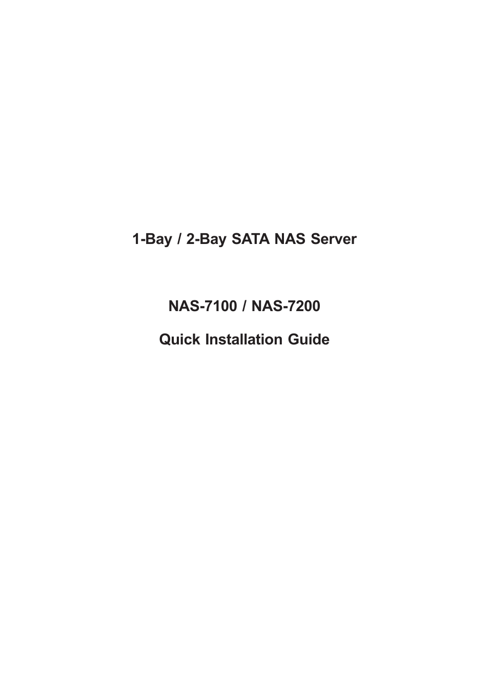 PLANET NAS-7200 User Manual | 20 pages