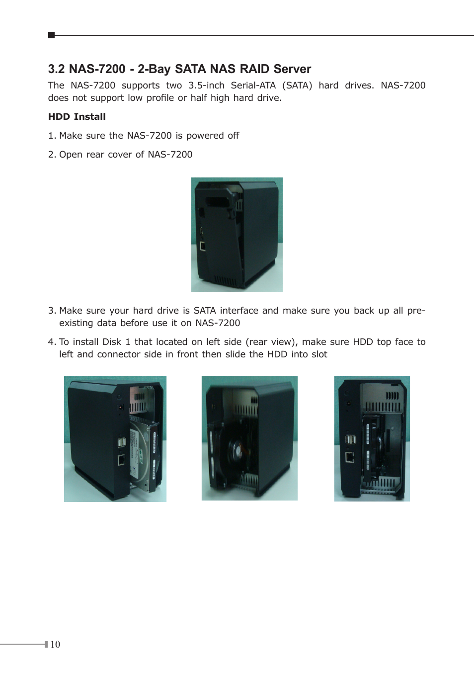 PLANET NAS-7200 User Manual | Page 10 / 20