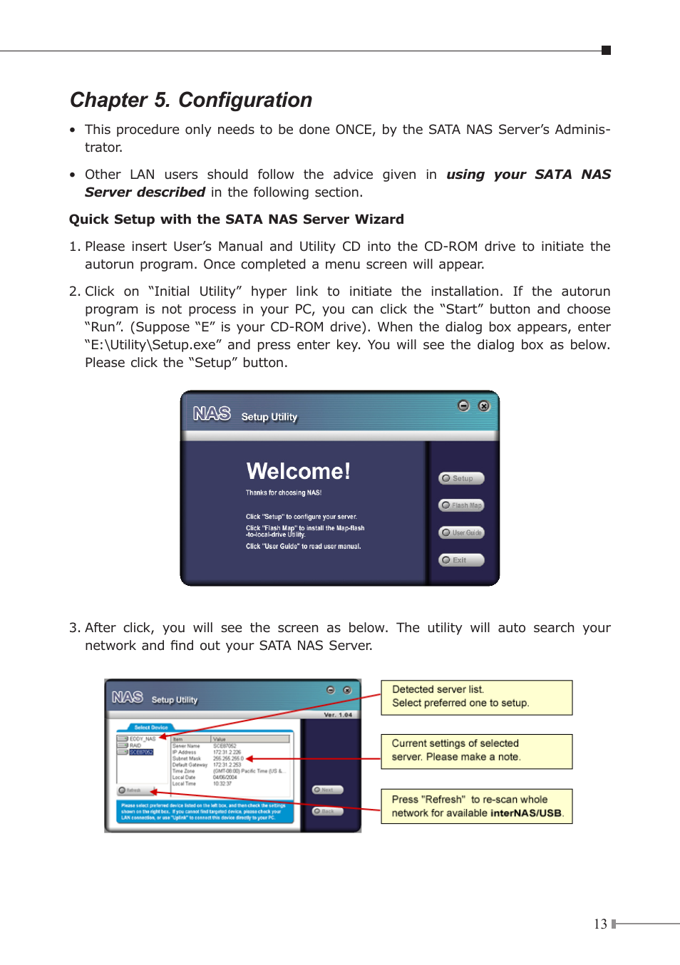 Chapter 5. configuration | PLANET NAS-7200 User Manual | Page 13 / 20