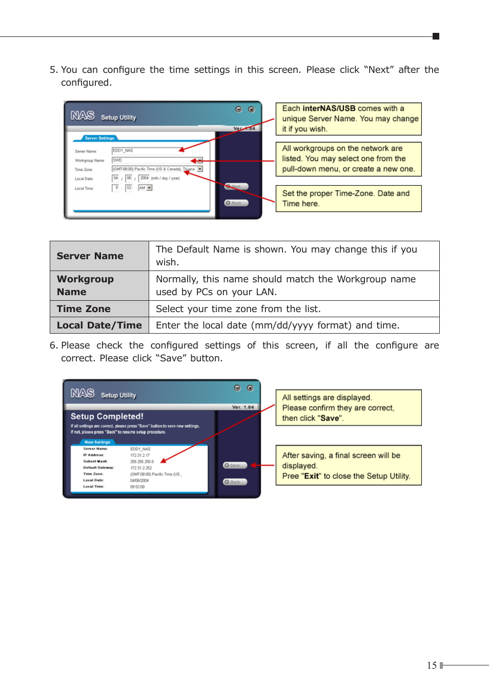 PLANET NAS-7200 User Manual | Page 15 / 20