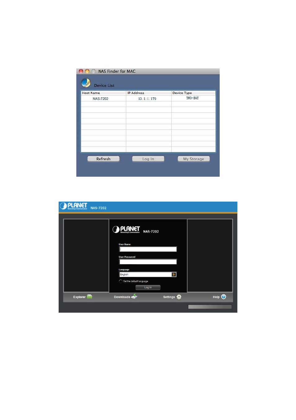 2 use the product on mac (above mac 10.5.5) | PLANET NAS-7202 User Manual | Page 16 / 55