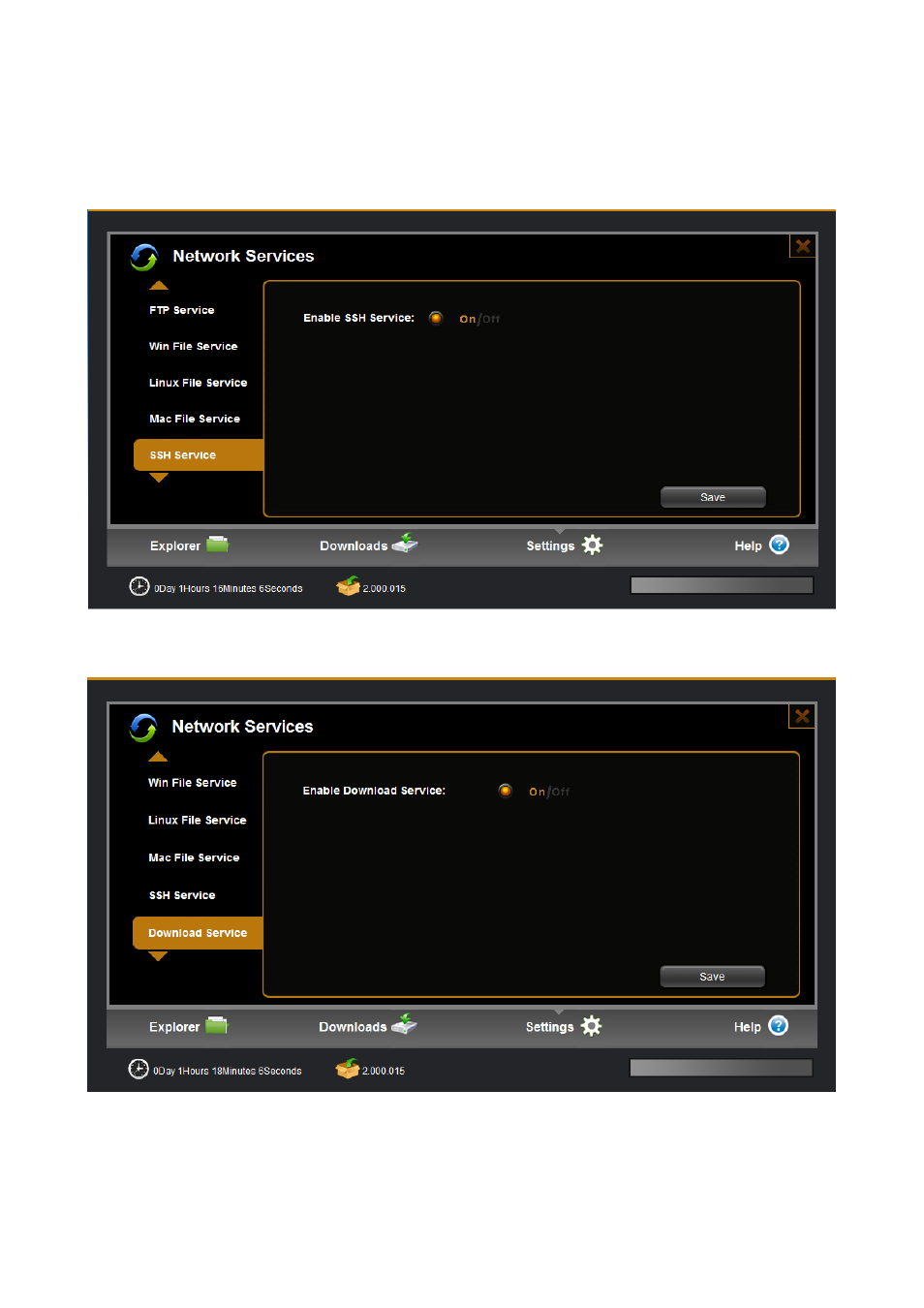 5 ssh service, 6 download service | PLANET NAS-7202 User Manual | Page 38 / 55