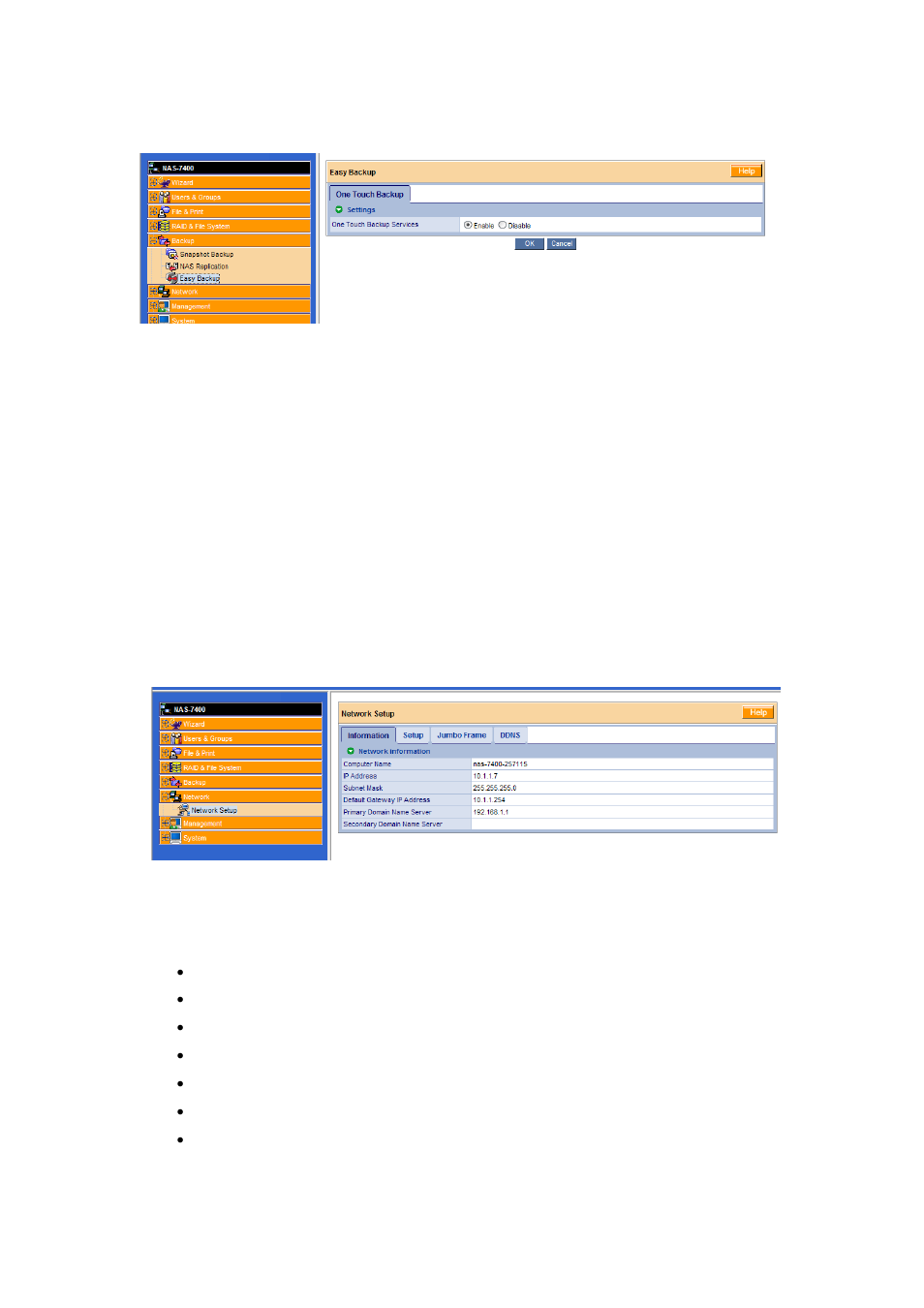 6 managing the network connection, 1 viewing network setup information | PLANET NAS-7400 User Manual | Page 101 / 149