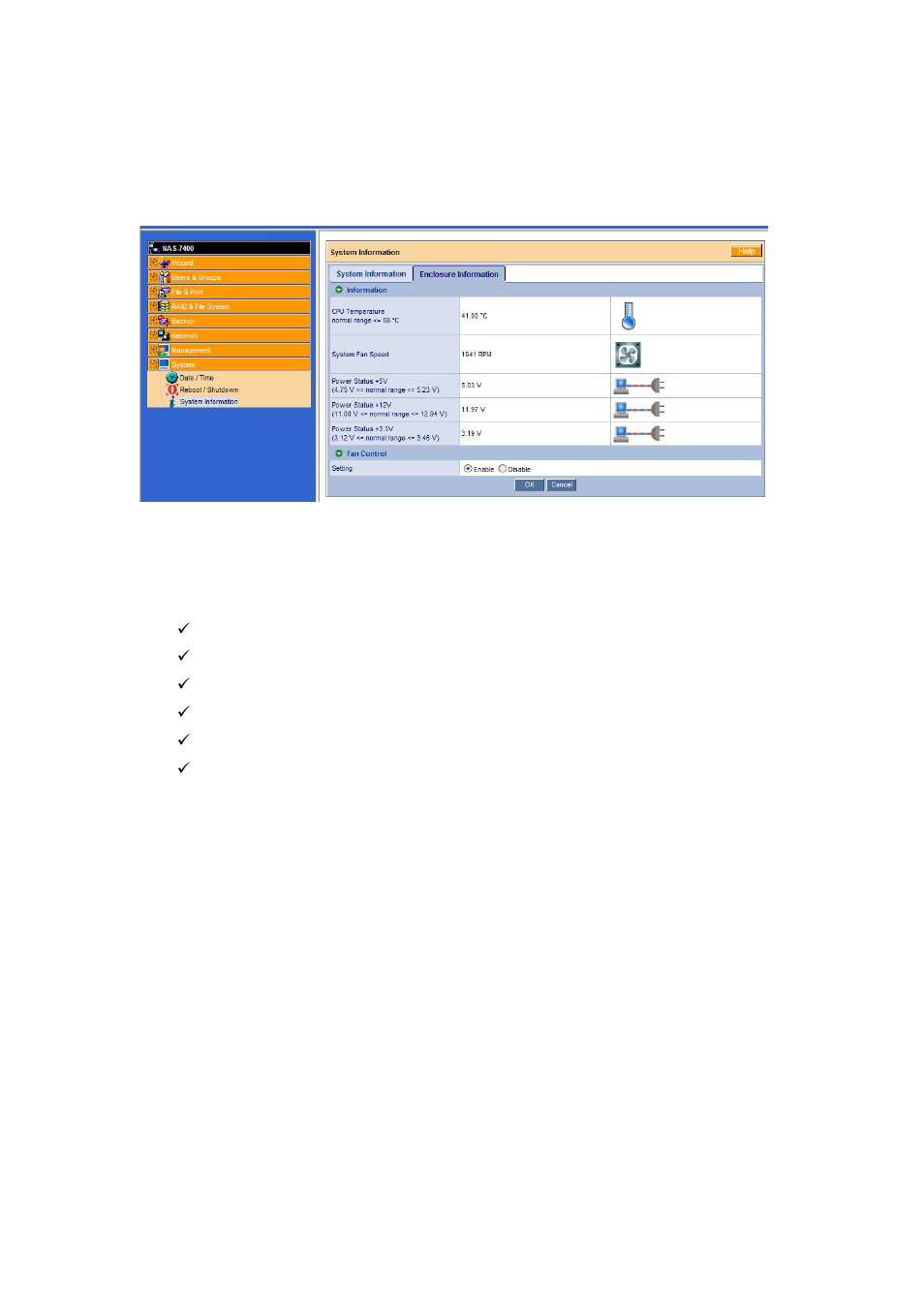 8 viewing enclosure information | PLANET NAS-7400 User Manual | Page 114 / 149