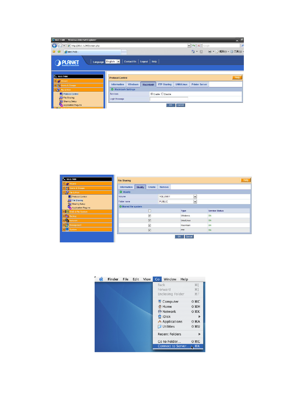 PLANET NAS-7400 User Manual | Page 39 / 149