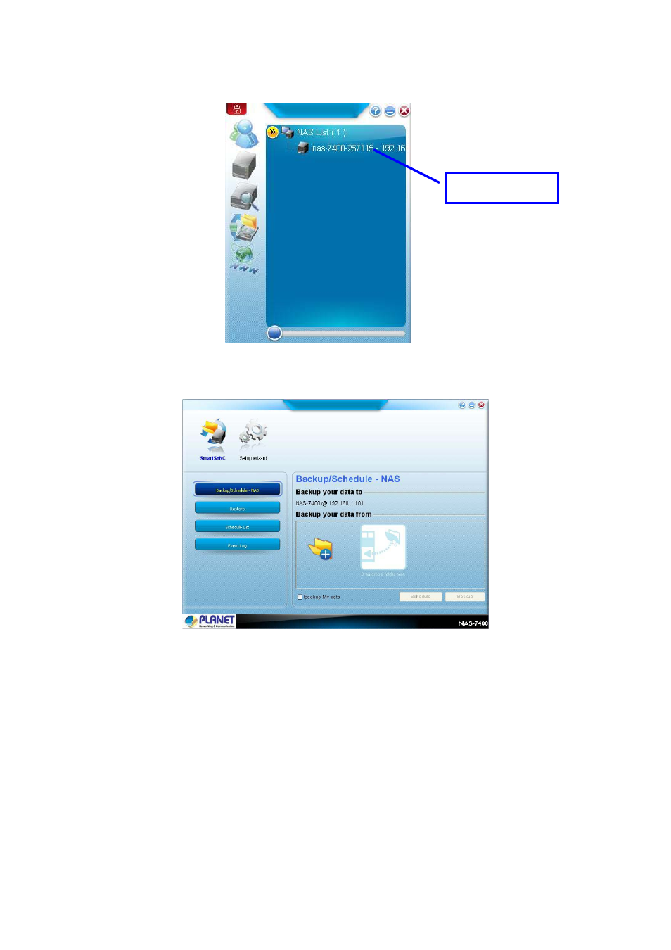 2 displaying the nas-7400 on your network | PLANET NAS-7400 User Manual | Page 58 / 149