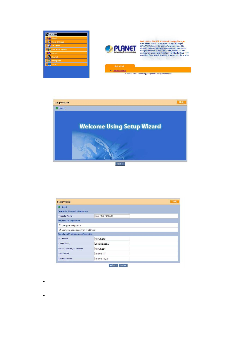 PLANET NAS-7400 User Manual | Page 69 / 149