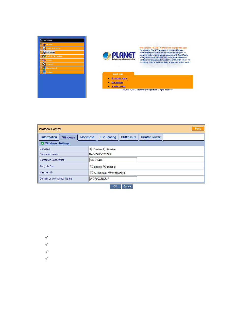 PLANET NAS-7400 User Manual | Page 81 / 149