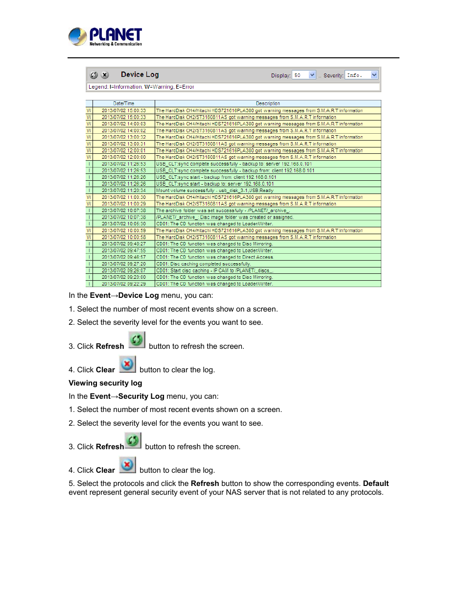 PLANET NAS-7410 User Manual | Page 100 / 125